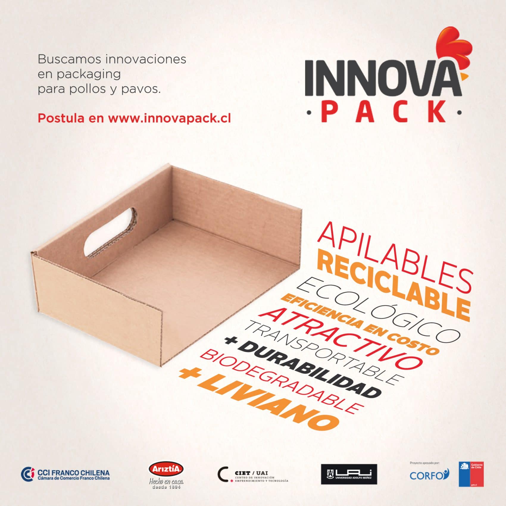 InnovaPack: el concurso que busca emprendedores innovadores, competitivos y sustentables para el packaging de pollos y pavos frescos   