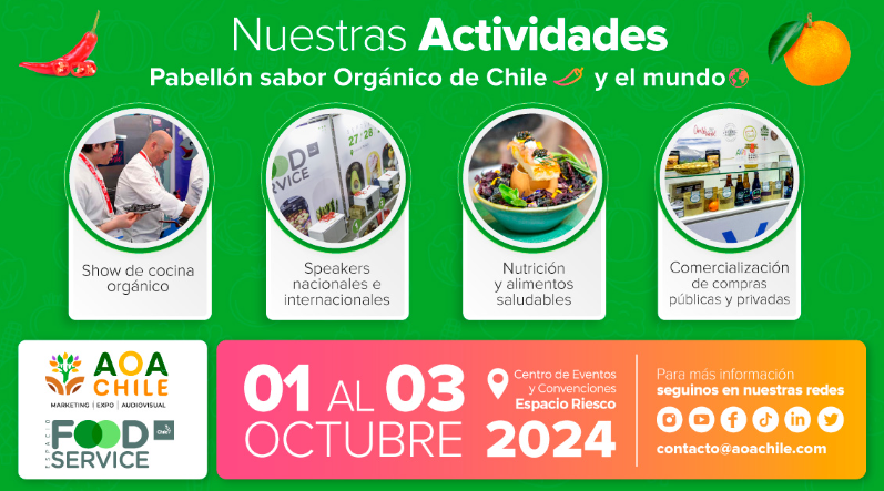 Pabellón «Sabor Orgánico de Chile y el Mundo» en Espacio Food & Service